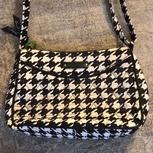 Vera Bradley Little Crossbody Midnight Houndstooth